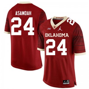 Men Brian Asamoah Crimson Oklahoma Jordan Brand Limited College Football #24 Jersey 589429-763