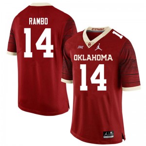 Men Charleston Rambo Crimson Oklahoma Sooners Jordan Brand Limited College Football #14 Jersey 561650-809