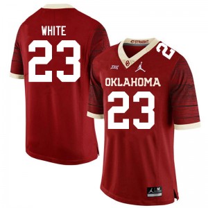 Men DaShaun White Crimson Oklahoma Jordan Brand Limited College Football #23 Jersey 954517-190