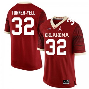 Men Delarrin Turner-Yell Crimson OU Jordan Brand Limited College Football #32 Jersey 890885-312