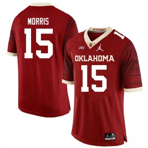 Men Jamal Morris Crimson OU Jordan Brand Limited College Football #15 Jersey 772413-297