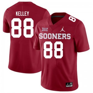 Men Jordan Kelley Crimson Sooners Jordan Brand College Football #88 Jersey 839618-607