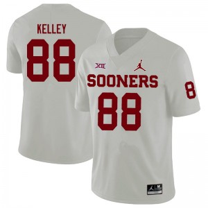 Men Jordan Kelley White Oklahoma Sooners Jordan Brand College Football #88 Jersey 995539-651