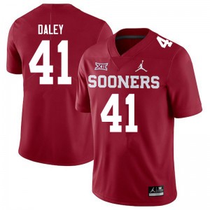 Men K'Jakyre Daley Crimson OU Jordan Brand College Football #41 Jersey 458599-893