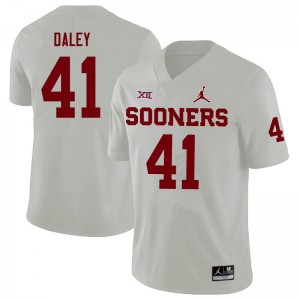Men K'Jakyre Daley White OU Jordan Brand College Football #41 Jersey 241552-656