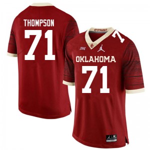 Men Michael Thompson Crimson Oklahoma Jordan Brand Limited College Football #71 Jersey 712292-169