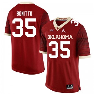 Men Nik Bonitto Crimson Sooners Jordan Brand Limited College Football #35 Jersey 653644-881