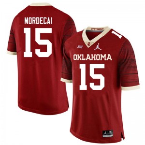 Men Tanner Mordecai Crimson Oklahoma Sooners Jordan Brand Limited College Football #15 Jersey 529626-776