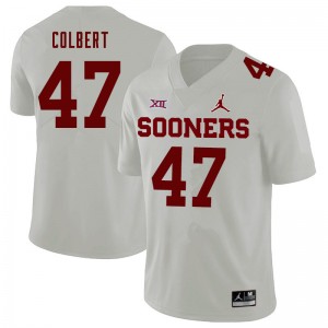 Men Asa Colbert White Oklahoma Sooners Jordan Brand College Football #47 Jersey 587382-648