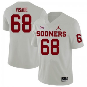 Men Ayden Visage White OU College Football #68 Jersey 563532-623