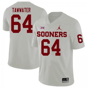 Men Ben Tawwater White OU Sooners College Football #64 Jersey 339596-260
