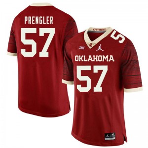 Men Brock Prengler Retro Sooners Jordan Brand College Football #57 Jersey 819666-596