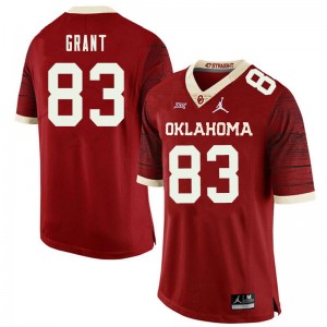 Men Cason Grant Retro Sooners Jordan Brand College Football #83 Jersey 447134-519