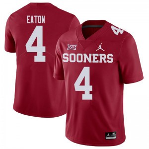 Men Chandler Morris Crimson Sooners College Football #4 Jersey 605807-412
