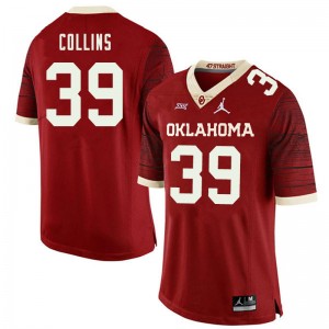 Men Doug Collins Retro OU Sooners Jordan Brand College Football #39 Jersey 608450-454
