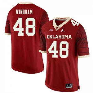 Men Eric Windham Retro Sooners Jordan Brand College Football #48 Jersey 304576-398