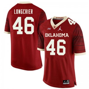 Men Hunter Longcrier Retro Oklahoma Jordan Brand College Football #46 Jersey 767761-780
