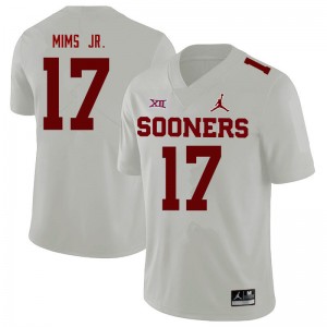 Men Marvin Mims White Oklahoma Jordan Brand College Football #17 Jersey 372432-792