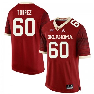 Men Matt Torrez Retro OU Jordan Brand College Football #60 Jersey 613411-915