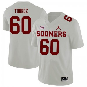 Men Matt Torrez White OU Jordan Brand College Football #60 Jersey 924963-387
