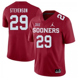 Men Rhamondre Stevenson Crimson Oklahoma Sooners Jordan Brand College Football #29 Jersey 864502-634