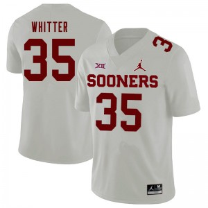 Men Shane Whitter White Oklahoma Sooners Jordan Brand College Football #35 Jersey 981067-905