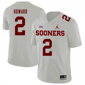 Men Theo Howard White OU Sooners Jordan Brand College Football #2 Jersey 799809-473