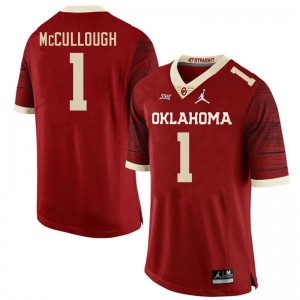 Men Dasan McCullough Retro Oklahoma College Football #1 Jersey 669190-142