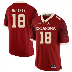 Men Erik McCarty Retro OU College Football #18 Jersey 852693-541