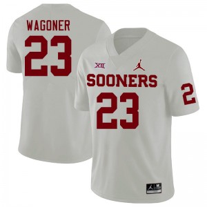 Men Jasiah Wagoner White OU College Football #23 Jersey 354118-603
