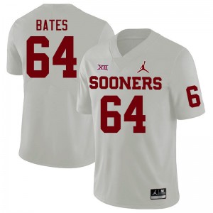 Men Joshua Bates White OU College Football #64 Jersey 159934-916