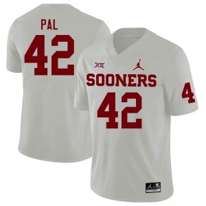 Men Jozsef Pal White Oklahoma College Football #42 Jersey 987717-371