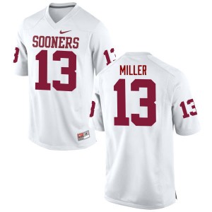 Men A.D. Miller White OU College Football #13 Jersey 303945-748