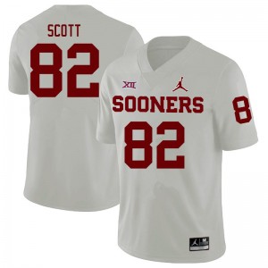 Men Adrian Scott White OU Sooners College Football #82 Jersey 643636-423