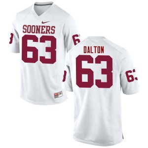 Men Alex Dalton White Oklahoma Sooners College Football #63 Jersey 110158-727