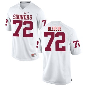 Men Amani Bledsoe White Oklahoma Sooners College Football #72 Jersey 197259-745