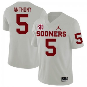 Men Andrel Anthony White Oklahoma Sooners 2024 SEC Conference College Football #5 Jersey 961071-272