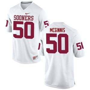 Men Arthur McGinnis White OU College Football #50 Jersey 526952-886