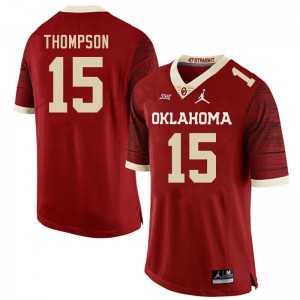 Men Brenen Thompson Retro OU College Football #15 Jersey 866680-542