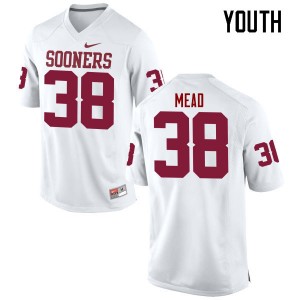 Youth Bryan Mead White OU College Football #38 Jersey 658249-345