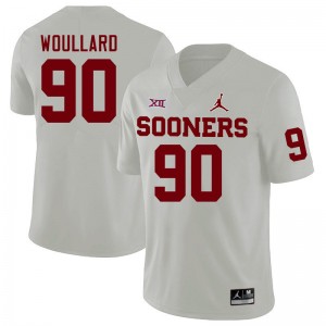 Men Caiden Woullard White OU College Football #90 Jersey 292651-522