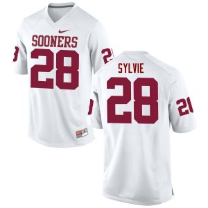Men Chanse Sylvie White Oklahoma College Football #28 Jersey 824916-879