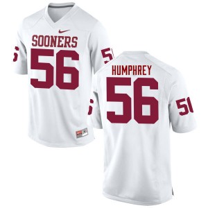 Men Creed Humphrey White Sooners College Football #56 Jersey 511901-874