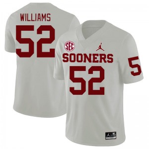 Men Damonic Williams White Oklahoma Sooners 2024 SEC Conference College Football #52 Jersey 397768-366