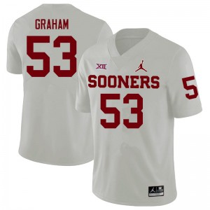 Men Darius Graham White OU College Football #53 Jersey 750557-265
