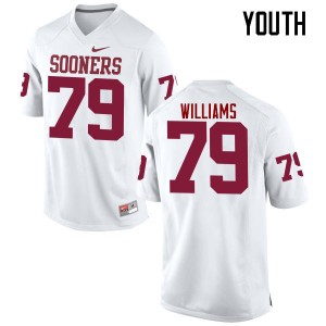 Youth Daryl Williams White Oklahoma College Football #79 Jersey 540303-980