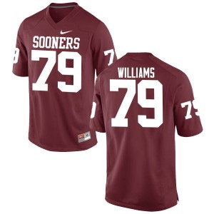 Men Daryl Williams Crimson Oklahoma Sooners College Football #79 Jersey 880563-527