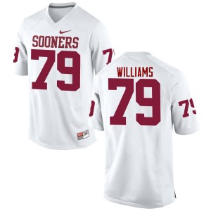 Men Daryl Williams White Oklahoma College Football #79 Jersey 846200-834