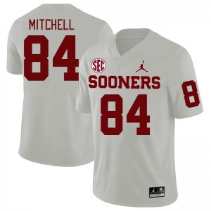 Men Davon Mitchell White Oklahoma 2024 SEC Conference College Football #84 Jersey 160516-600