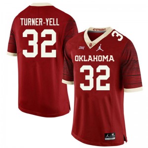 Men Delarrin Turner-Yell Retro Oklahoma Sooners Jordan Brand College Football #32 Jersey 468791-102